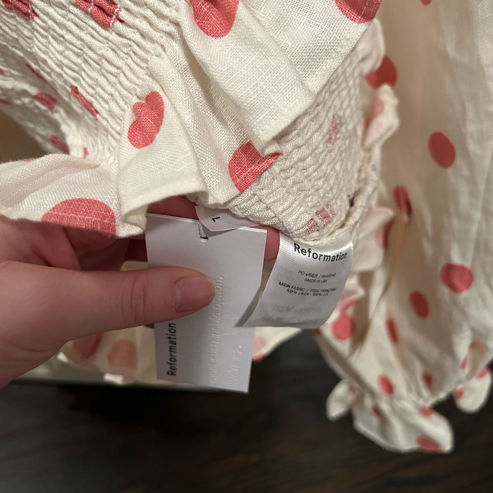 NWT Reformation polka dot top - Picture 4 of 5
